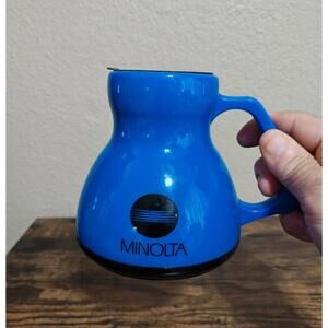 1980s Rare Minolta "No Spill No Slide" Design Durable Hard Plastic Mug/Cup